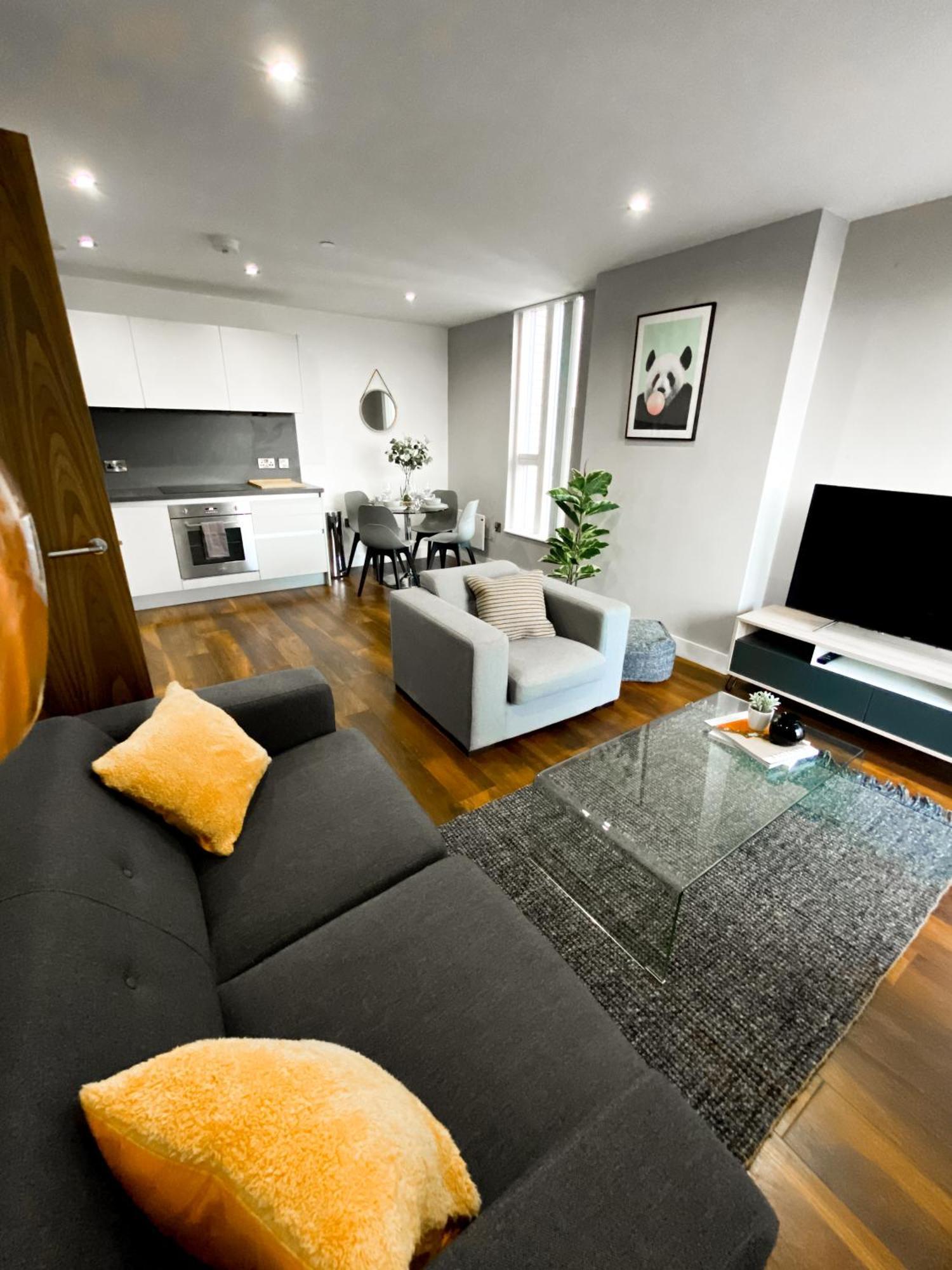 The Panda - Modern 2 Bedroom Apt In Manchester City Centre Exterior foto